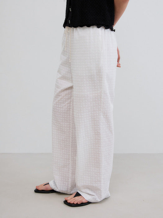 Mango Maniplease Monica Punching Pants White