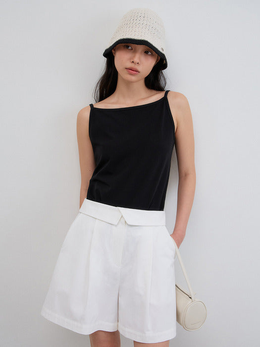 Mango Maniplease Noa Culottes Shorts White