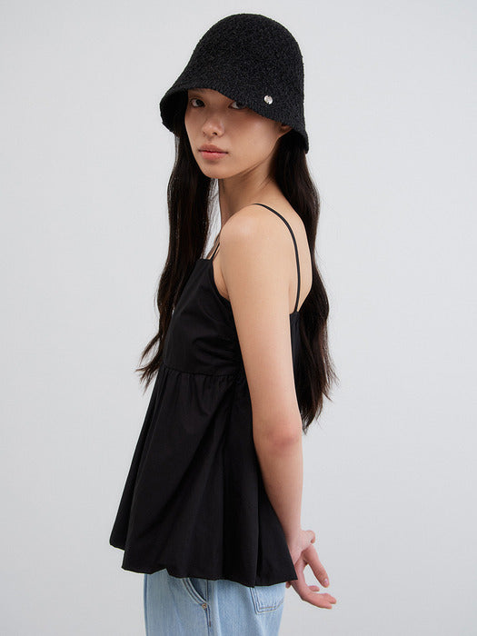 Mango Maniplease Yony Sleeveless Blouse Black
