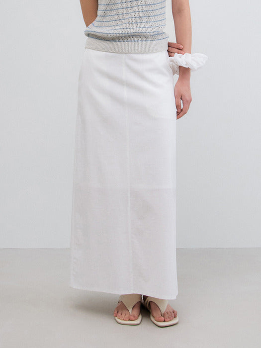Mango Maniplease Dona Skirt Ivory