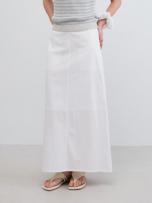 Mango Maniplease Dona Skirt Ivory