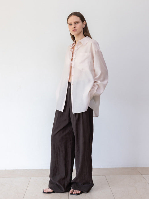 Loeuvre Waist-Banded Wide Pants