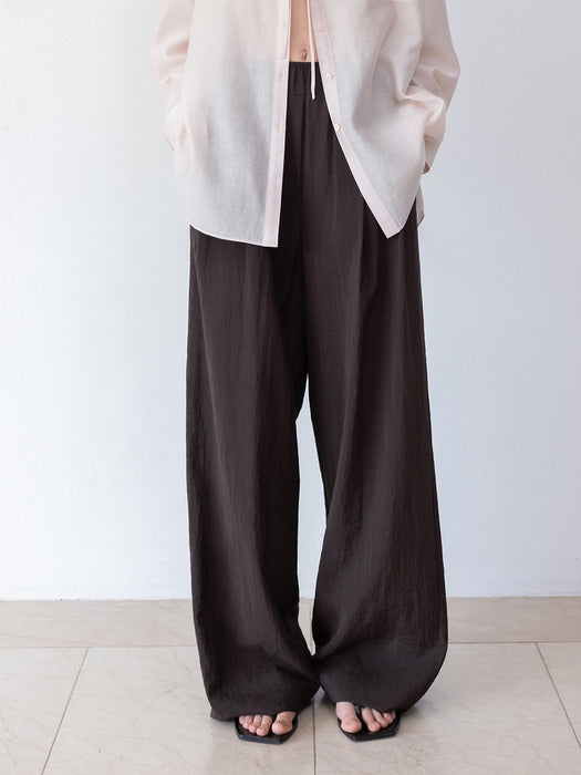 Loeuvre Waist-Banded Wide Pants