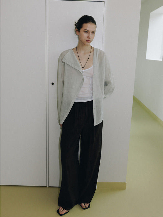 Loeuvre Waist-Banded Wide Pants