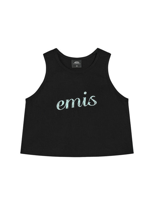 Emis Vintage Sleeveless Top-Black