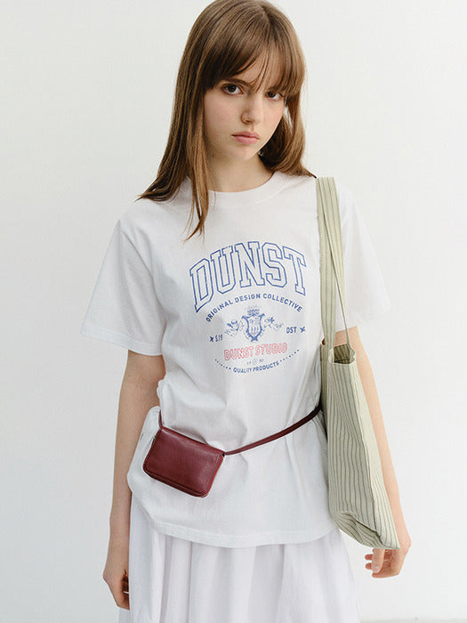 Dunst Unisex Cupid Arch Logo T-Shirt Off White