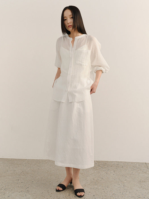 Kindersalmon Natacha Skirt Porcelain
