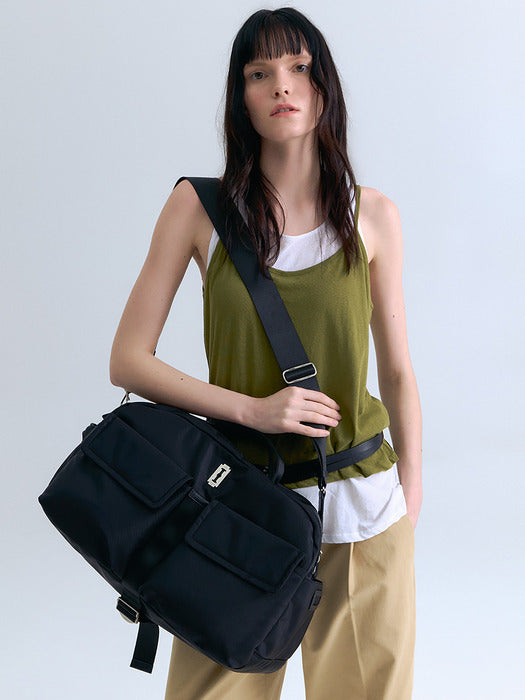 [vunque] Hey Double Pocket Weekend Boston Black