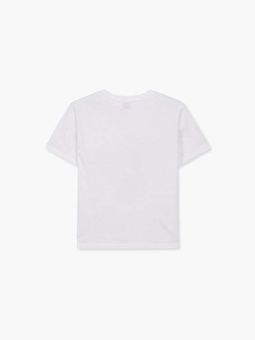 CHARMCHARM BEACH T-SHIRT_white