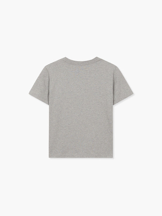 STAR SPACE T-SHIRT_melange grey