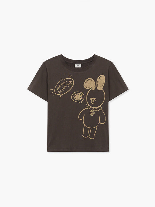 Margesherwood Drawing Wood T-Shirt brown