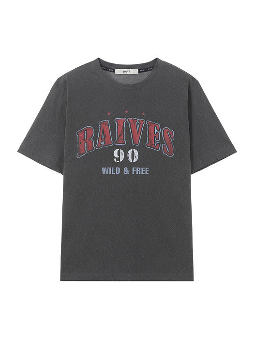 [raive] (UNISEX) RAIVES 90 T-shirt VW5ME652_2color