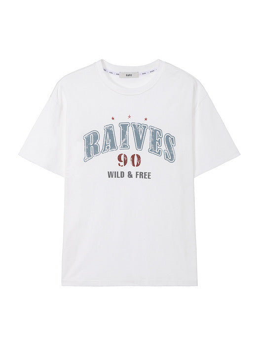 [raive] (UNISEX) RAIVES 90 T-shirt VW5ME652_2color