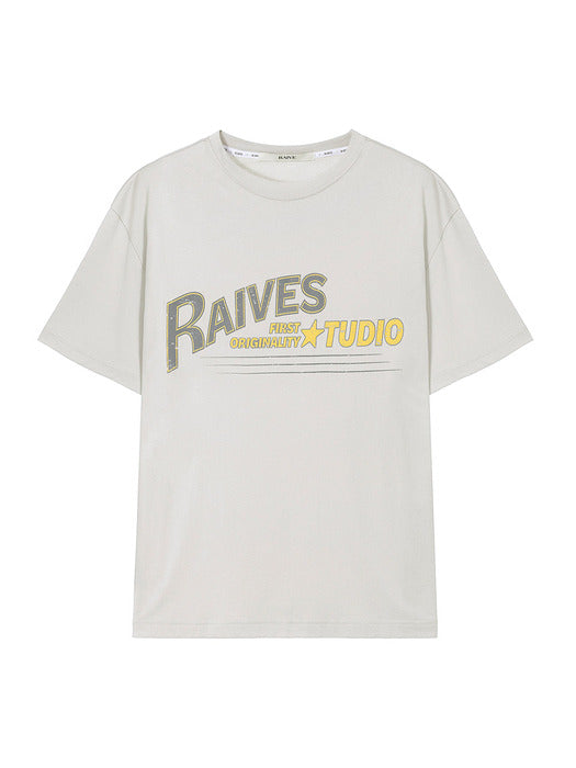 [raive] (UNISEX) RAIVES STUDIO T-shirt VW5ME650_2color