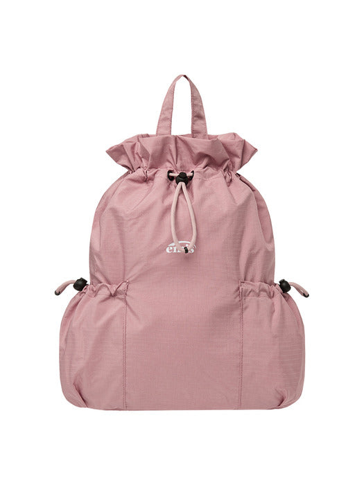Emis String One-Shoulder Backpack-Pink
