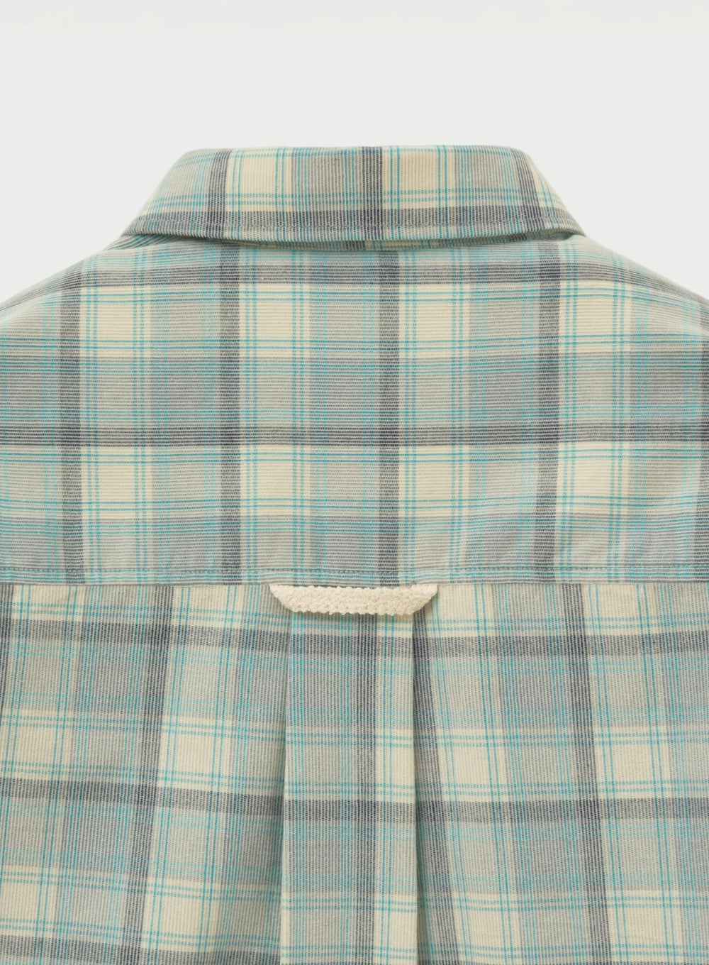 [satur] Corduroy Check Shirt - Blue