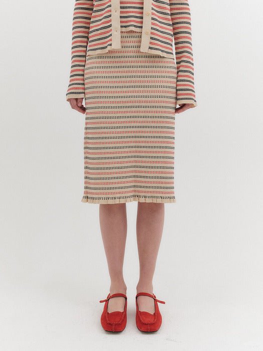 Eenk Ribbed Knitwear Skirt - 2 Colors