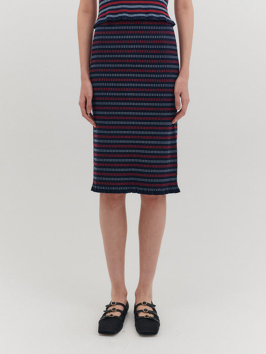 Eenk Ribbed Knitwear Skirt - 2 Colors