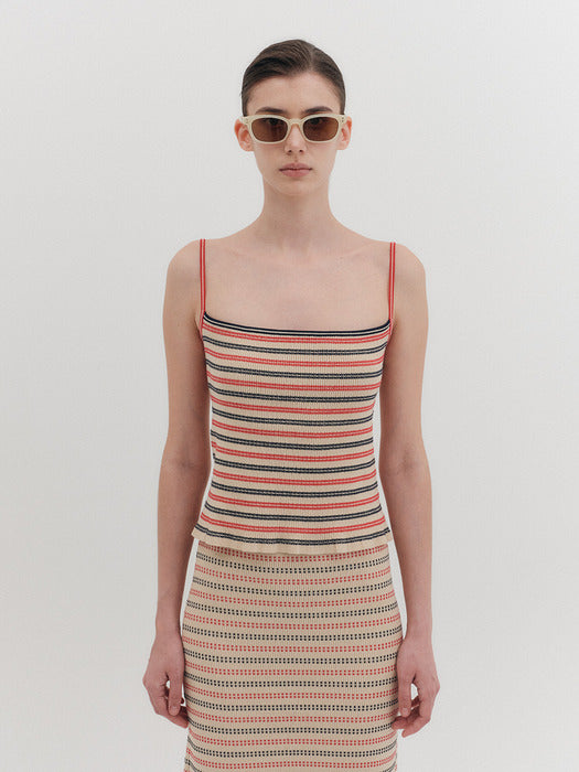 Eenk [1st Reorder] [K] Ribbed Sleeveless Knitwear - 2 Colors