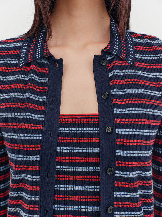 [EENK] [1st Restock] [K] Ribbed Knitwear Cardigan - 2 Colors