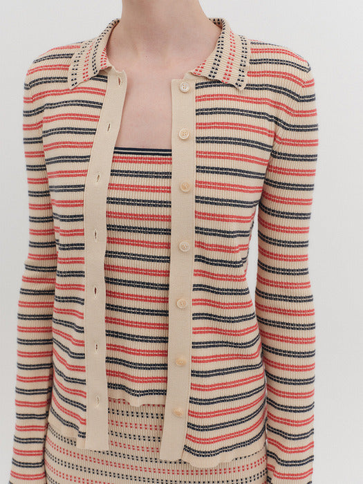 [EENK] [1st Restock] [K] Ribbed Knitwear Cardigan - 2 Colors