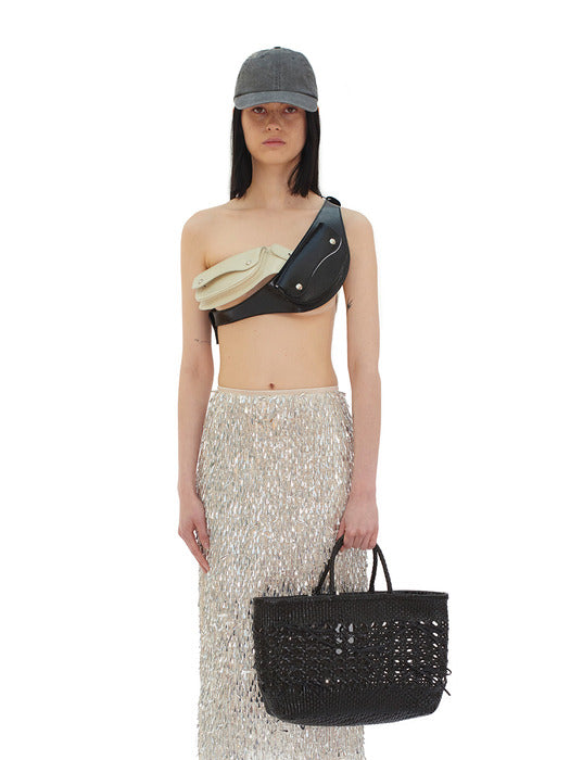 [osoi] BISCUIT TOTE BAG [BLACK]