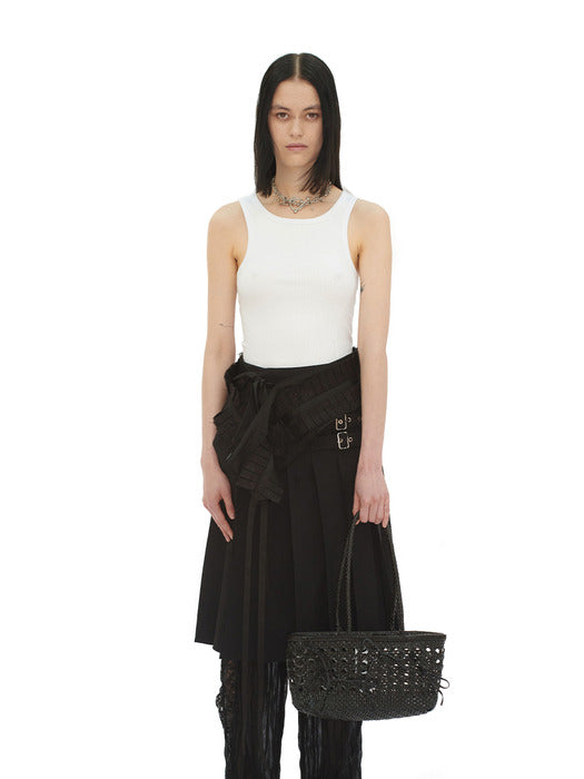 Osoi Biscuit Shoulder Bag [BLACK]