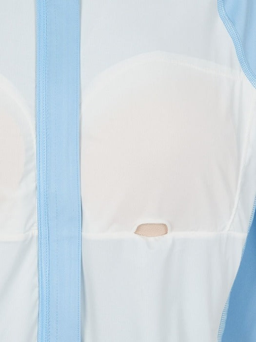Semi-cropped zip-up rash guard_FS2RTH2451F_LBU