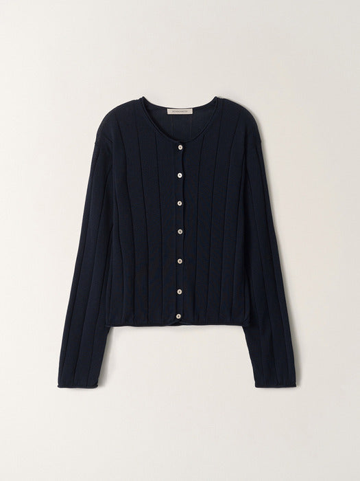 Nave Paper Knit Cardigan (Navy)