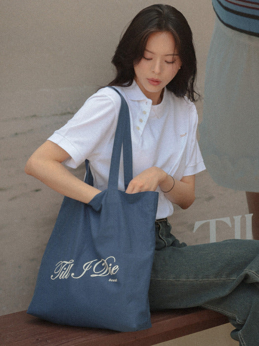 [TILLIDIE] Lettering logo eco bag TISU04AH01_[6color]
