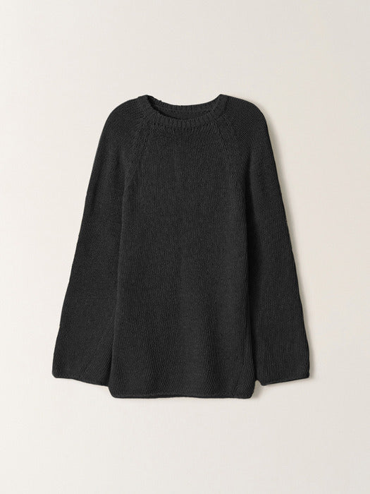 Paper Loose Fit Pullover (Black)