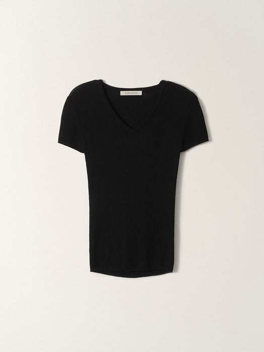 Nothing Written Tia V-Neck Knit (Black)
