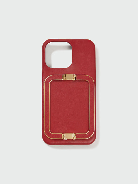 [EENK] Phone Case Liney - Garnet Red