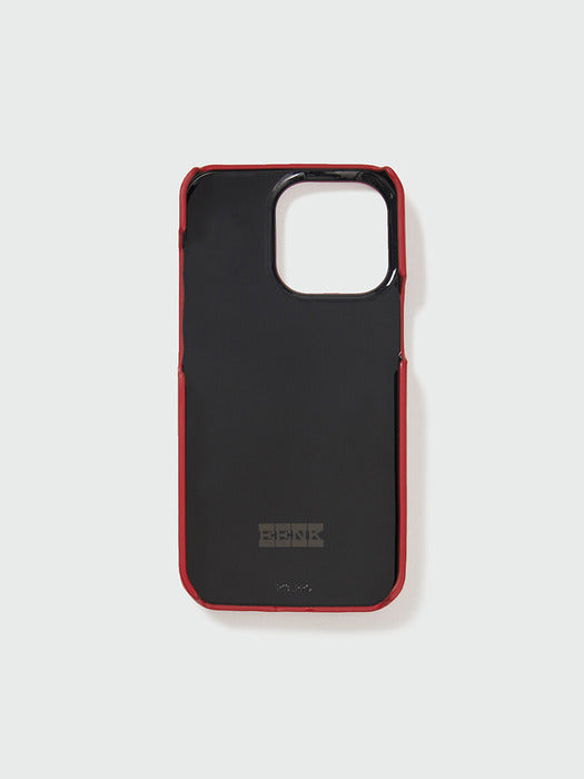 [EENK] Phone Case Liney - Garnet Red