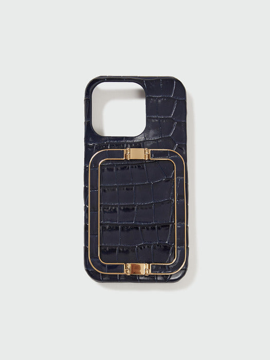 [EENK] Phone Case Liney - Croco Navy
