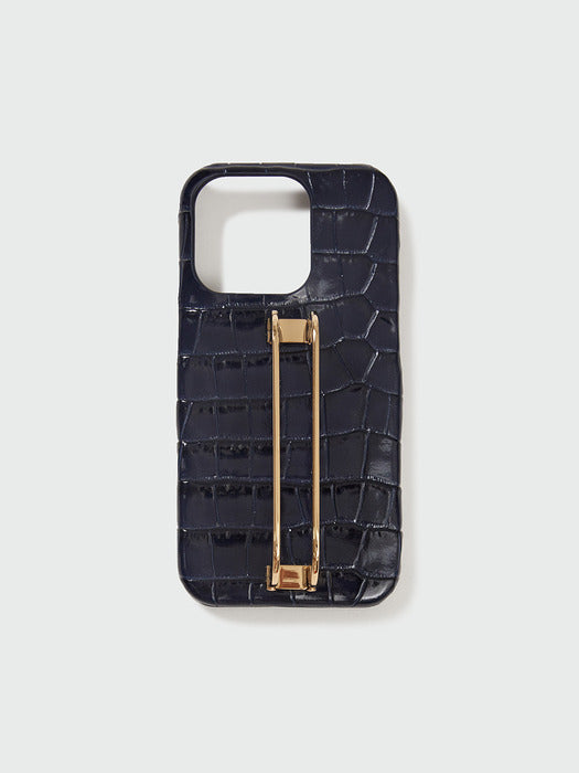[EENK] Phone Case Liney - Croco Navy