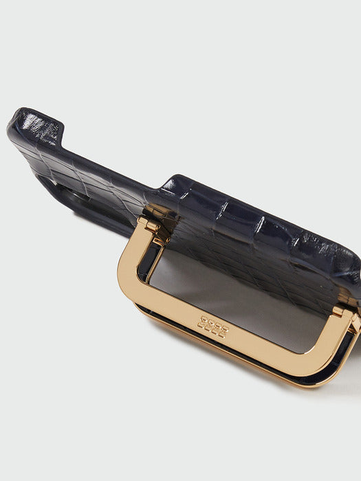 [EENK] Phone Case Liney - Croco Navy