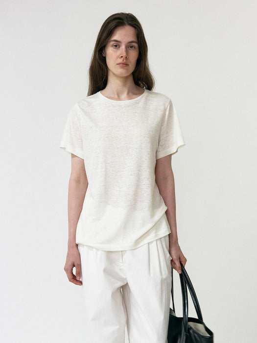Nothing Written Sunny Round T-Shirts (Ivory)