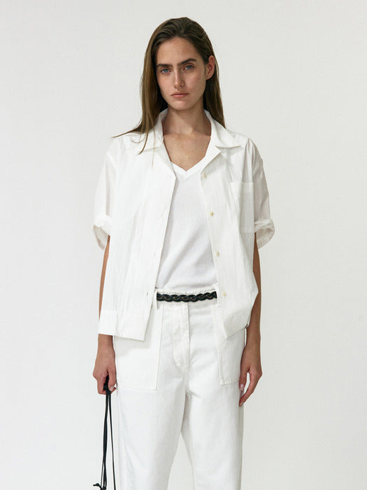 Nothing Written Rine Short Sleeve Shirt (White)