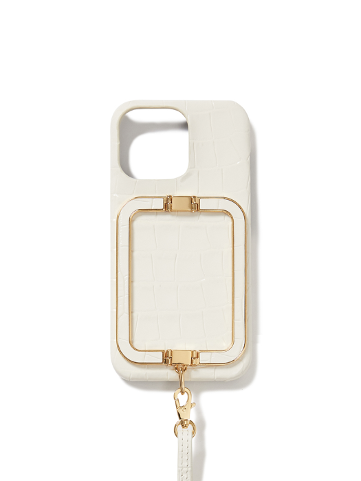Eenk Phone Case with Leather Strap Ivory