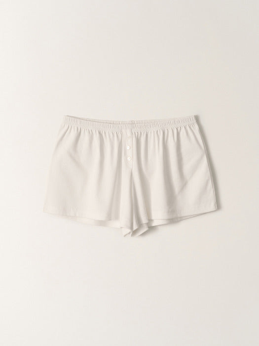 Mari Relaxed Shorts (White)