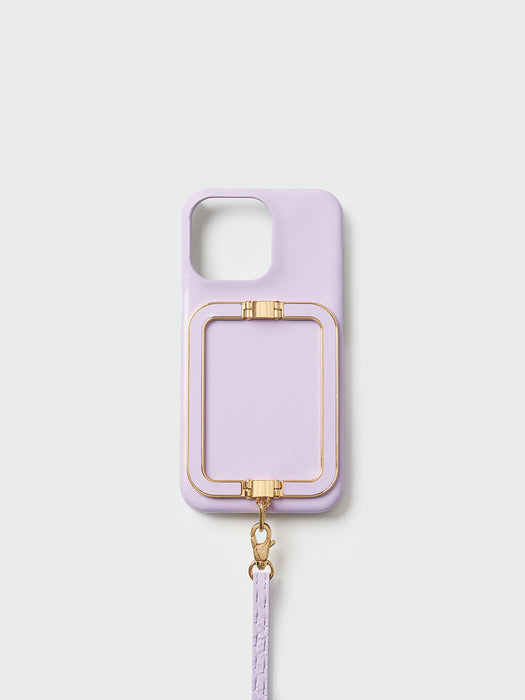 Eenk Phone Case with Leather Strap Pastel Purple
