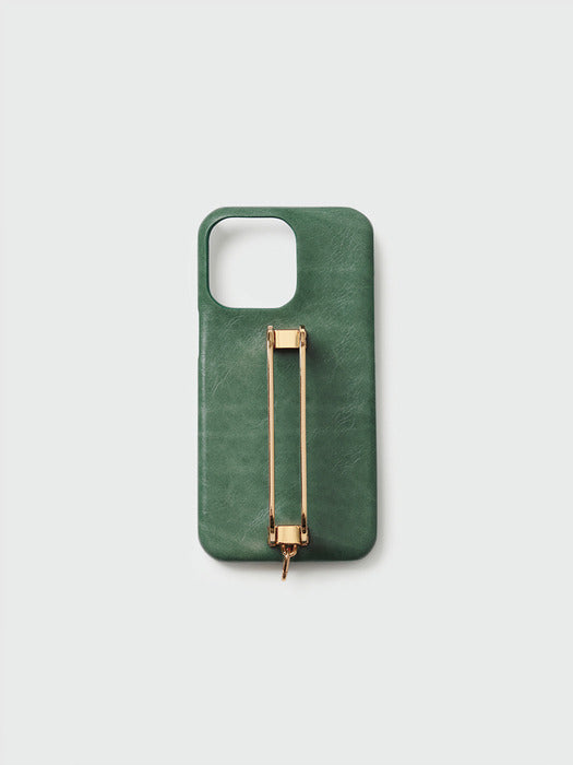 Eenk Phone Case with Leather Strap Forest Green