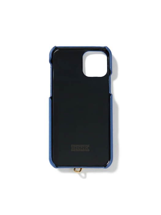 [EENK] Phone Case with Leather Strap Liney Blue