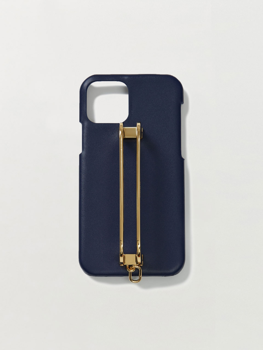Eenk Phone Case with Leather Strap Liney Navy