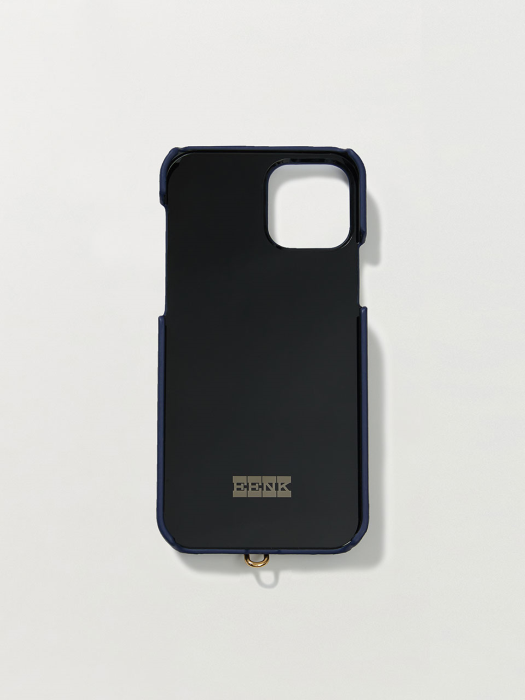 Eenk Phone Case with Leather Strap Liney Navy