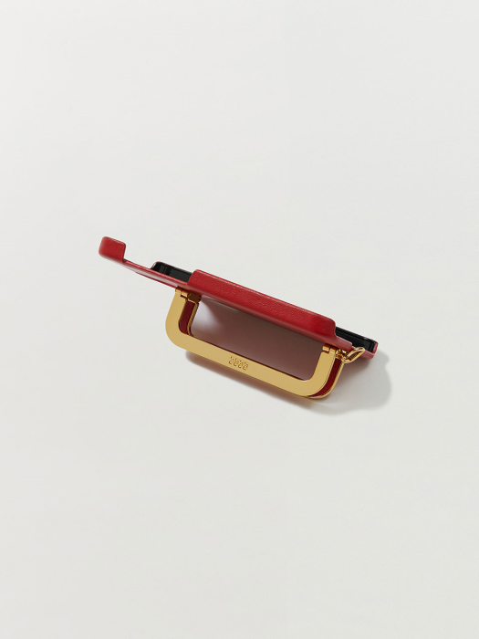 Eenk Phone Case with Leather Strap Liney Red