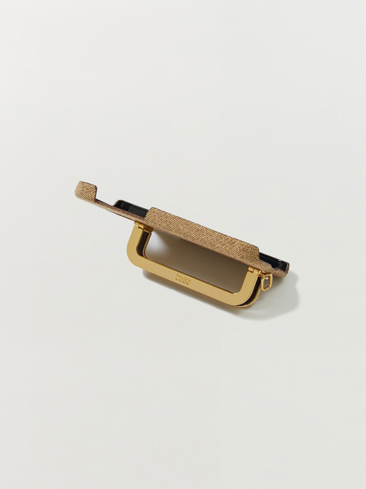 [EENK] Phone Case with Leather Strap Liney Camel