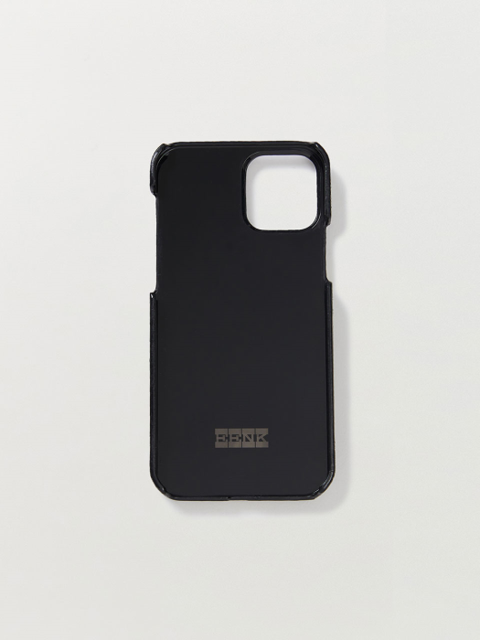 [EENK] Phone Case Liney Wrinkle Black