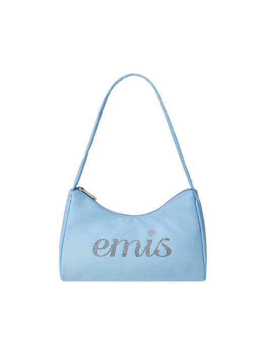 [emis] RHINESTONE HOBO BAG-LIGHT BLUE